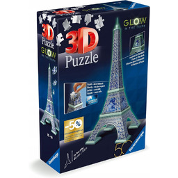 Puzzle 3D Ravensburger 115914 Wieża Eiffla Glow In