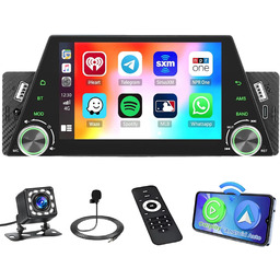 Autoradio Carplay 1 Din Z Ekranem Dotykowym Bezprzewodowe