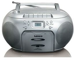 Lenco SCD-420 Srebrny Radioodtwarzacz CD