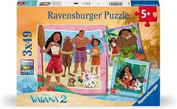 Kinderpuzzle 3x49 Teile - Disney Vaiana 2 -