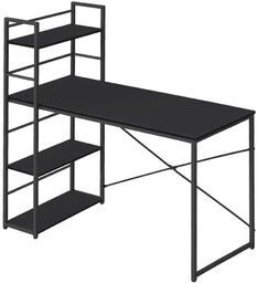 Elior Czarne loftowe biurko metalowe - Olisso