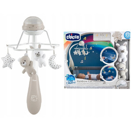 Chicco karuzelka na łóżeczko Rainbow 3w1- melodie, pilot,