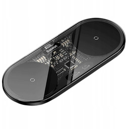 Podwójna Ładowarka bezprzewodowa Baseus Digital Led Display 20W