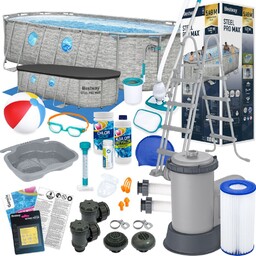 Basen Bestway 549x274x122 Ogrodowy Stelażowy 56716 21w1