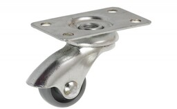 Kółko obrotowe 2506, 25 mm z płytką nylon-szare
