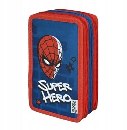 Piórnik Potrójny Z Wyposażeniem Spider-man