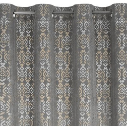 EUROFIRANY Zasłona Laura 140 x 250 cm Stalowo-złoty