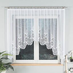 Markizeta Firana żakardowa gotowa 300x140 001 biała Berenika