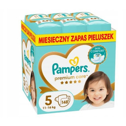 Pieluchy Pampers Premium Care Monthly Box 5 Junior