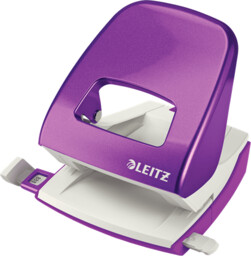 Dziurkacz Leitz WOW duży metalowy 30 kartek FIOLETOWY