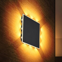 Globo Kinkiet LED Saidy, czarny, salon / jadalnia,