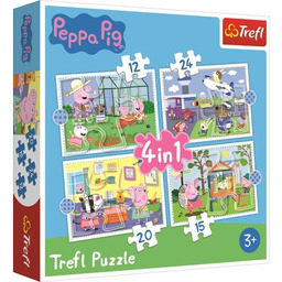 TREFL Puzzle Świnka Peppa Wspomnienia z wakacji 34359