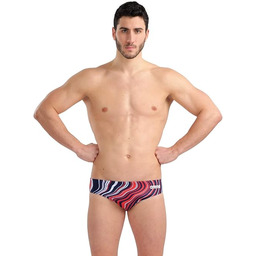 ARENA Marbled kąpielówki Navy-Red Multi 140
