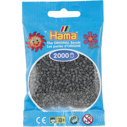 Hama Mini-koraliki, 2000 w opakowaniu, ciemnoszary