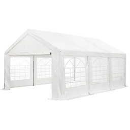 NAMIOT OGRODOWY 4X6M PAWILON IMPREZOWY HANDLOWY DRZWI BIAŁY