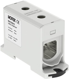 Złączka szynowa 35-240mm2 szara 2otwor AL/CU 1000V TH35