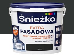 ŚNIEŻKA Farba elewacyjna Extra Fasadowa czarna 5L