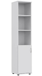 Elior Biały wąski regał biurowy N3-B28