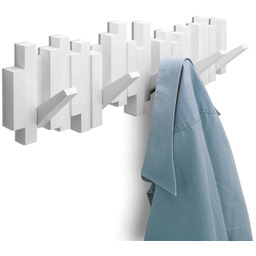 Nowoczesny wieszak ścienny Sticks biały Umbra