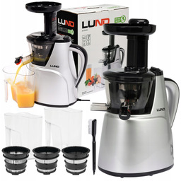 Lund Wyciskarka Wolnoobrotowa Do Soków 150W Srebrna +akcesoria