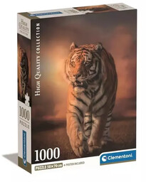 Puzzle 1000 Compact Tiger - Clementoni