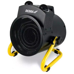 NAGRZEWNICA ELEKTRYCZNA 5KW, 400V, OKRĄGŁA, CZARNA DEDRA DED9932B