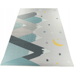 Dywan Dziecięcy Drukowany Cristal 140x200 Góry Gwiazdy Niebo