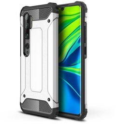 Hybrid Armor etui Xiaomi Mi Note 10 srebrne