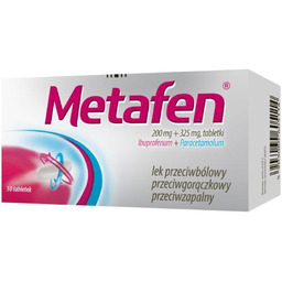 Metafen - Lek o podwójnym działaniu przeciwbólowym, 50
