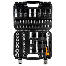 Klucz nasadowy 1/2", zestaw 58 sztuk, CrV NEO