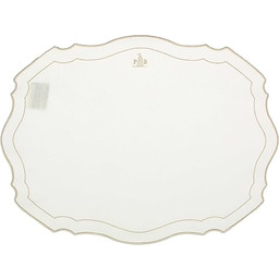 BIAŁA PORCELANA - Podkładka w kształcie Kości Słoniowej