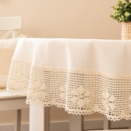 Markizeta RACHELA Obrus z ażurem,fi 130cm, kolor 012