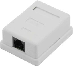 Puszka natynkowa, kat. 6, 1x RJ-45, UTP