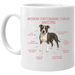 Anatomia American Staffordshire Terriera - kubek na prezent