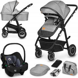 Wózek 3w1 Lionelo Lo-bianka 3IN1 Grey