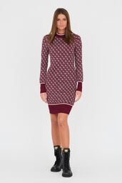 GUESS Bordowa damska sukienka, Rozmiar S