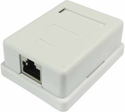Puszka natynkowa, kat. 6, 1x RJ-45, STP