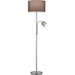 Lampa podłogowa do salonu z dodatkową lampką
