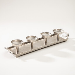 Świecznik Silver Line 49x12x8 cm, 49x12x8 cm