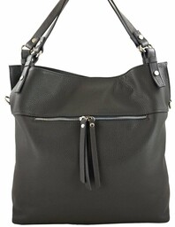 Duży skórzany worek / shopper bag - A4