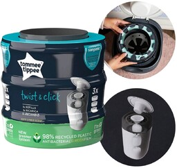 TOMMEE TIPPEE Wkład do pojemników na pieluchy 3pak