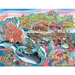 Ravensburger Thalassic Tale Puzzle 2000 elementów Promuje logiczne
