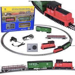 Kolejka elektryczna lokomotywa klasyk z jednostką sterującą H0