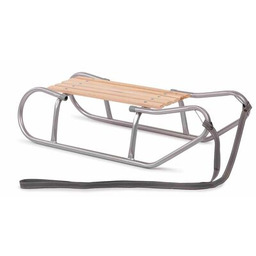 Sanki tradycyjne drewniane bez oparcia płozy metalowe