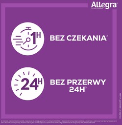 Allegra 120 mg Alergia Katar Sienny 10 Tabletek