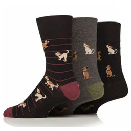 Gentle Grip 3PACK Bezuciskowe skarpety męskie - TEAM