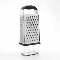 OXO-Tarka z pojemnikiem stalowo-czarna, Good Grips