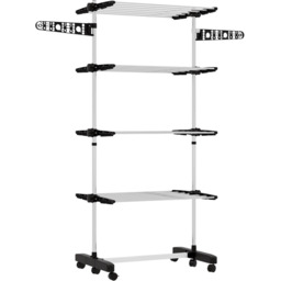 Suszarka do ubrań Homcom 142x55x172cm., biała/czarna
