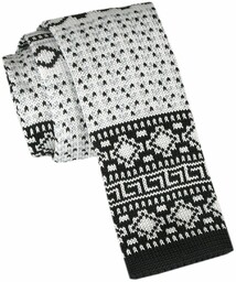 Krawat Knit (Dzianinowy) - Wzór Norweski - Świąteczny