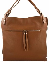 Duży skórzany worek / shopper bag - A4